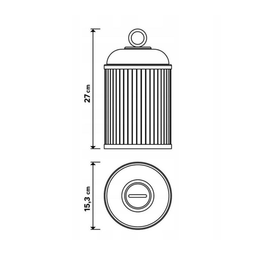 Candeeiro exterior LED com regulação CANARI LED/2W/5V IP44