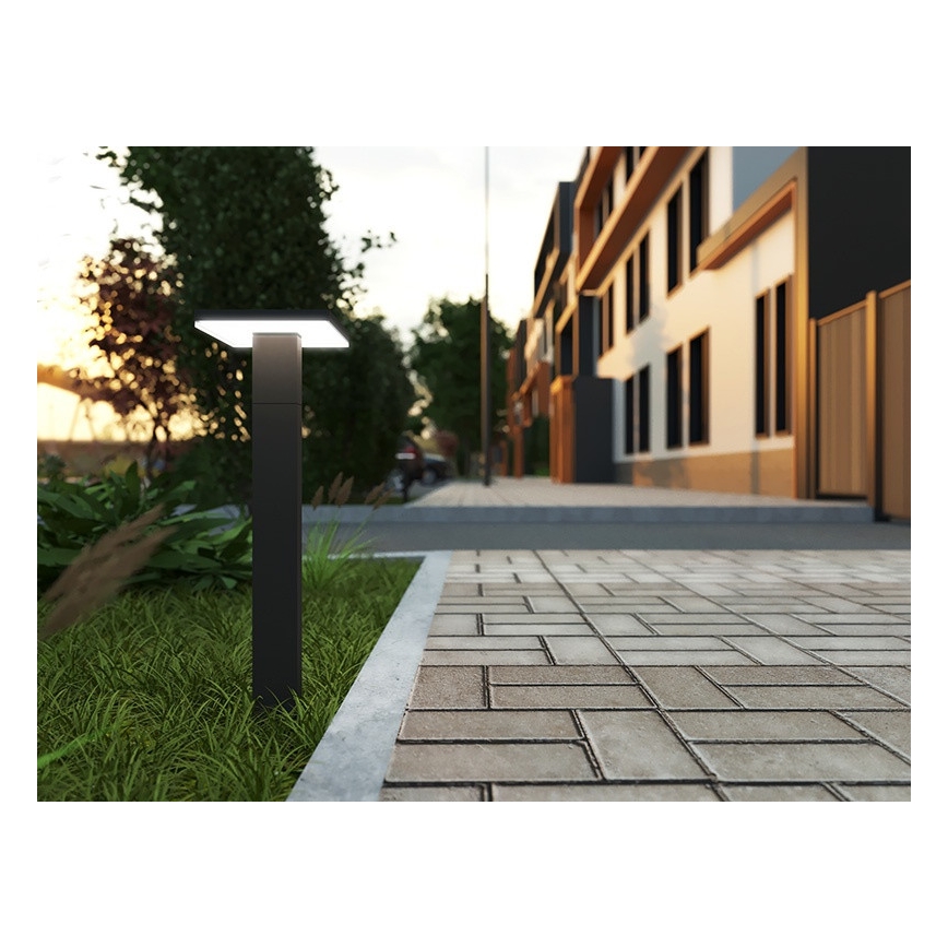 Candeeiro exterior LED com sensor BARI LED/10W/230V 4000K 60 cm IP54 antracite