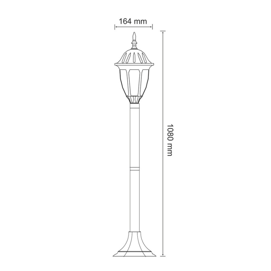 Candeeiro exterior LED FLORENCJA 1xE27/10W/230V IP43