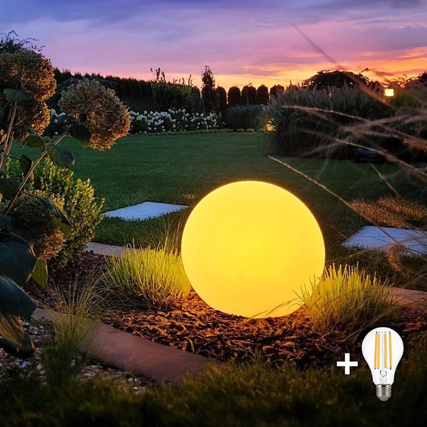 Candeeiro exterior LED GLOBO 1xE27/11W/230V diâmetro 60 cm IP44