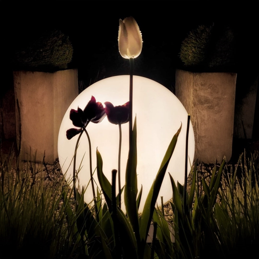 Candeeiro exterior LED GLOBO 1xE27/11W/230V diâmetro 60 cm IP44