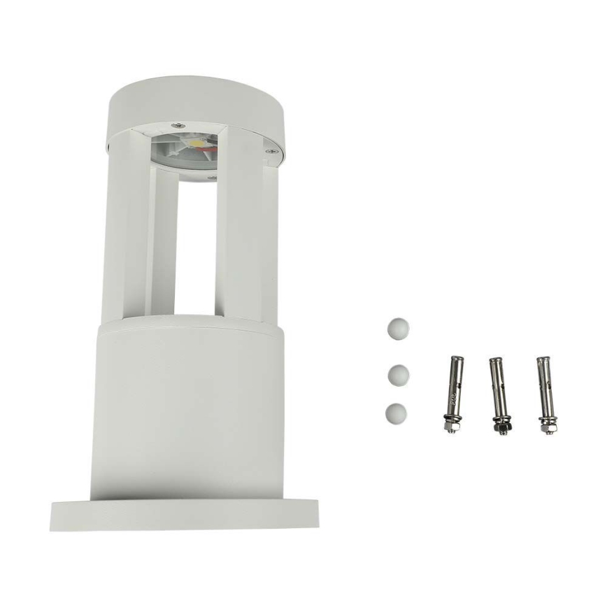 Candeeiro exterior LED LED/10W/230V 25cm 6400K IP65 branco