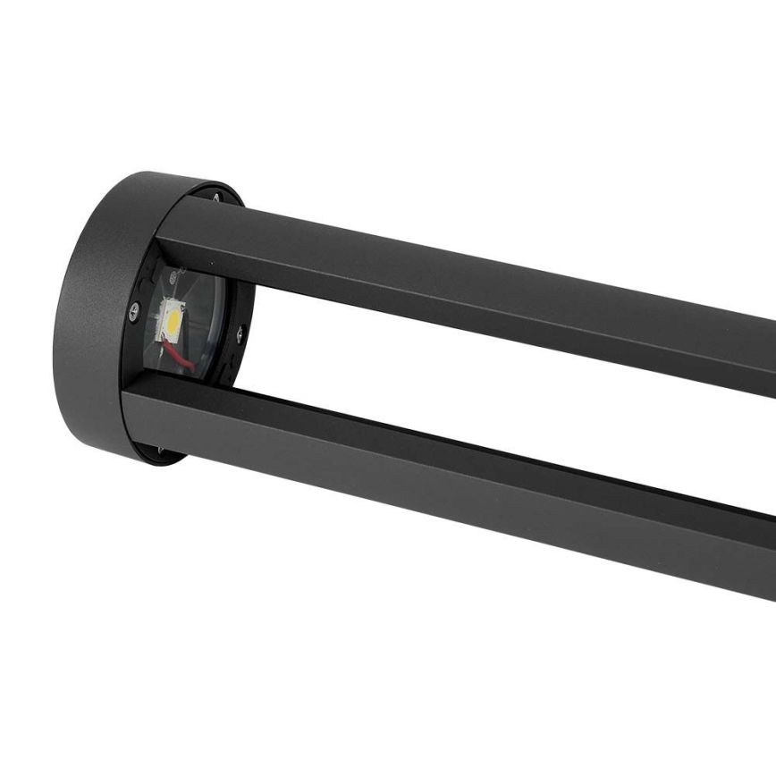 Candeeiro exterior LED LED/10W/230V 80cm 6400K IP65 preto