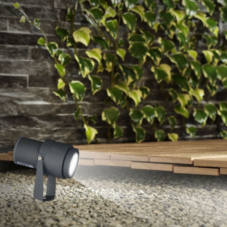 Candeeiro exterior LED LED/12W/100-240V IP65 3000K cinzento