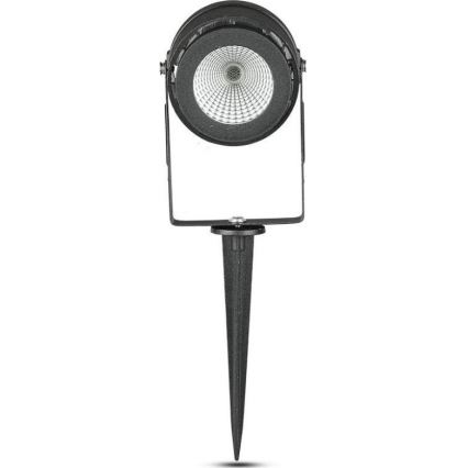 Candeeiro exterior LED LED/12W/100-240V IP65 preto - luz verde