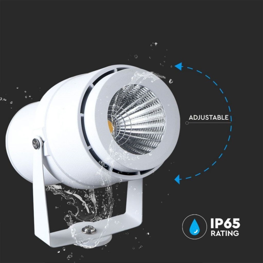 Candeeiro exterior LED LED/12W/110-240V IP65 3000K branco