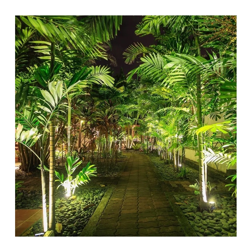Candeeiro exterior LED LED/12W/230V 3000K preto IP65