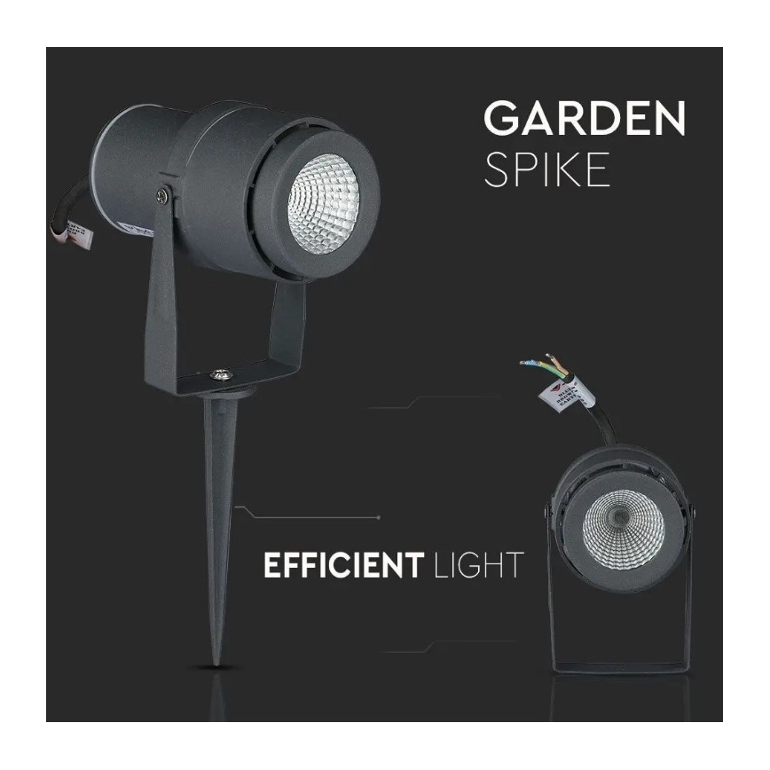 Candeeiro exterior LED LED/12W/230V 4000K antracite IP65