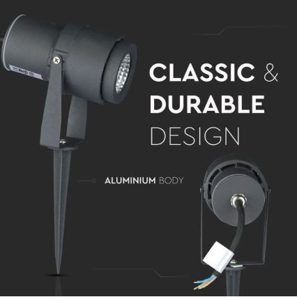 Candeeiro exterior LED LED/12W/230V 4000K antracite IP65