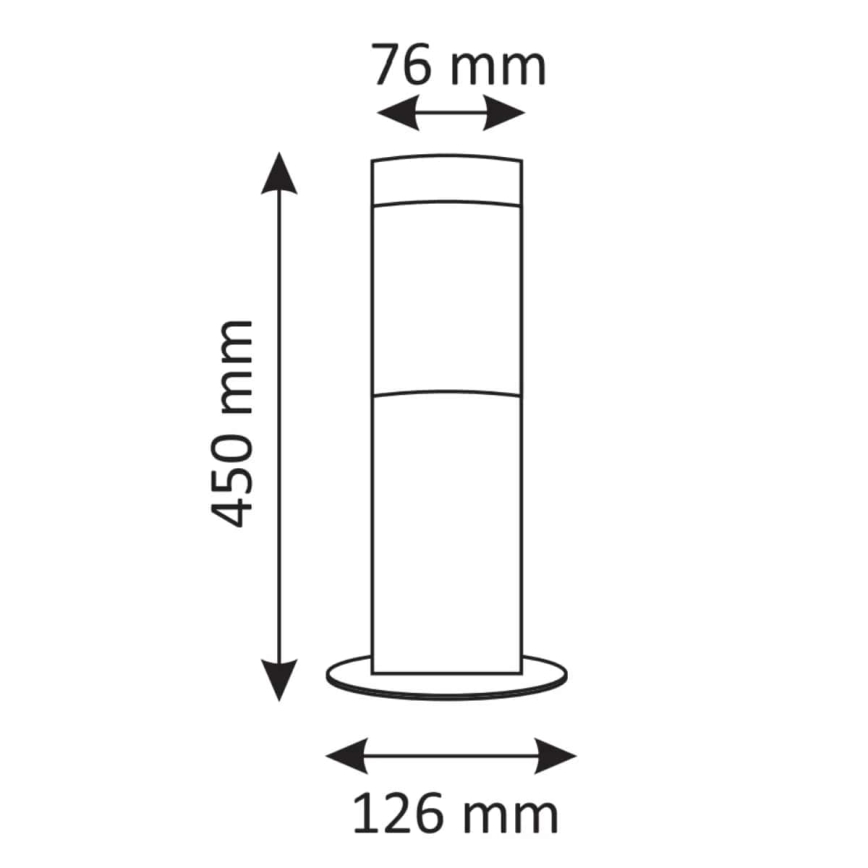 Candeeiro exterior LED LIVIA 1xE27/7W/230V 4000K IP44