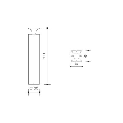 Candeeiro exterior LED ORNELA LED/6W/230V 3000K IP54 castanho