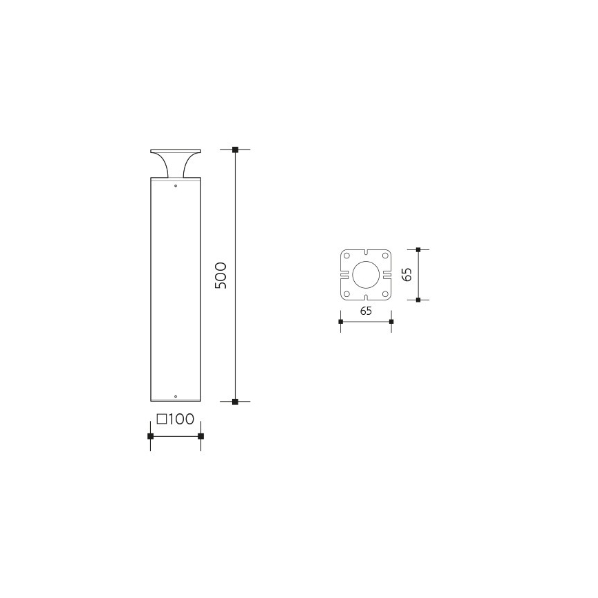Candeeiro exterior LED ORNELA LED/6W/230V 3000K IP54 castanho