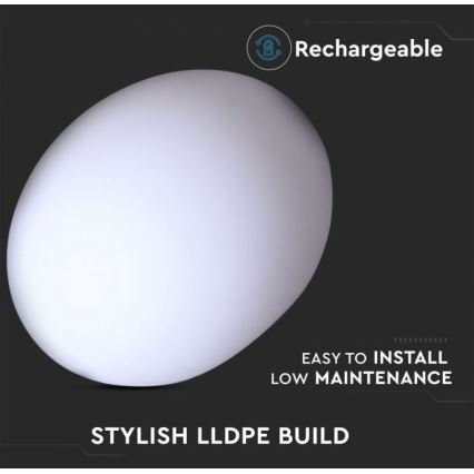 Candeeiro exterior LED RGB com regulação LED/1W/230V 20cm IP67 + CR