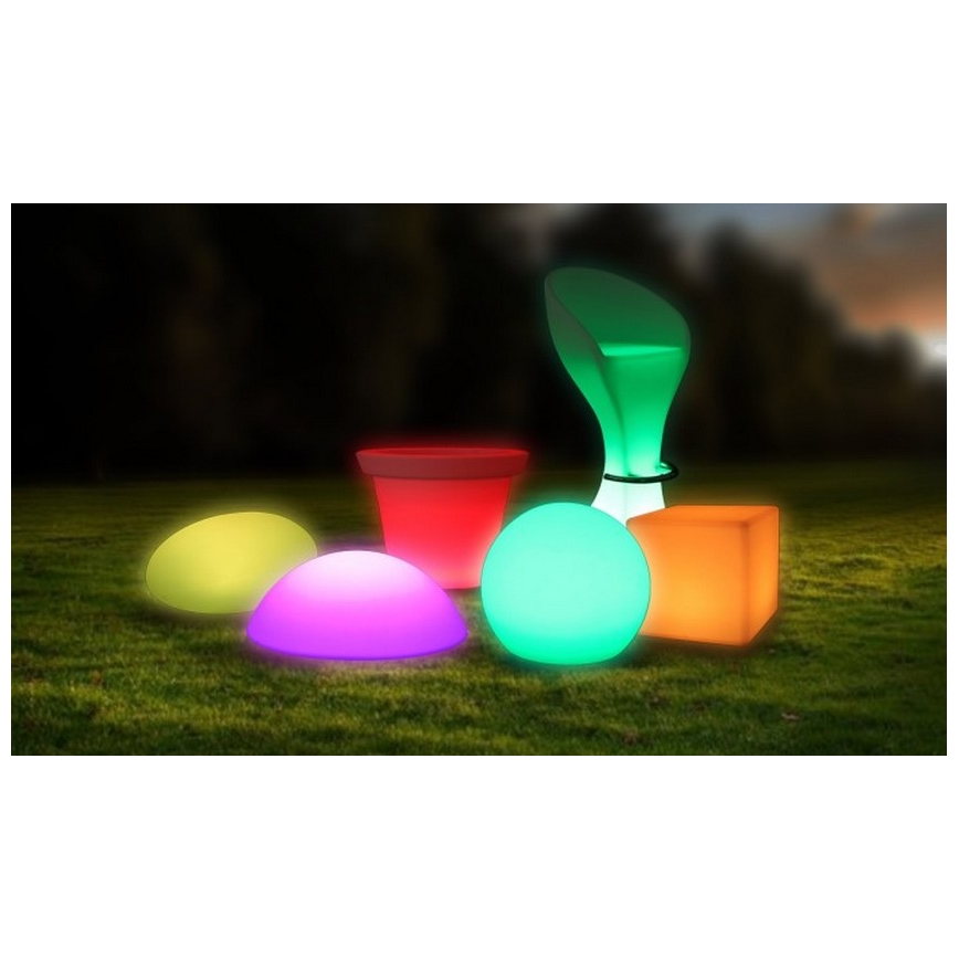 Candeeiro exterior LED RGB com regulação LED/1W/230V 20cm IP67 + CR