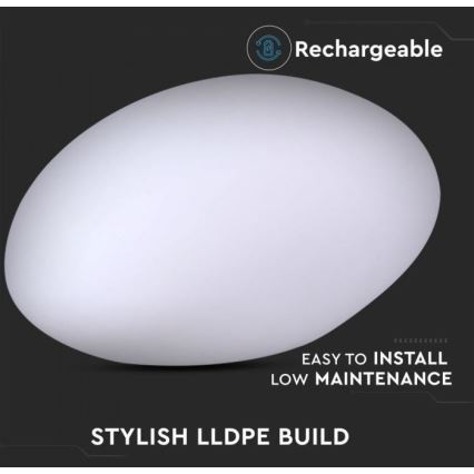 Candeeiro exterior LED RGB com regulação LED/1W/230V 28cm IP67 + CR