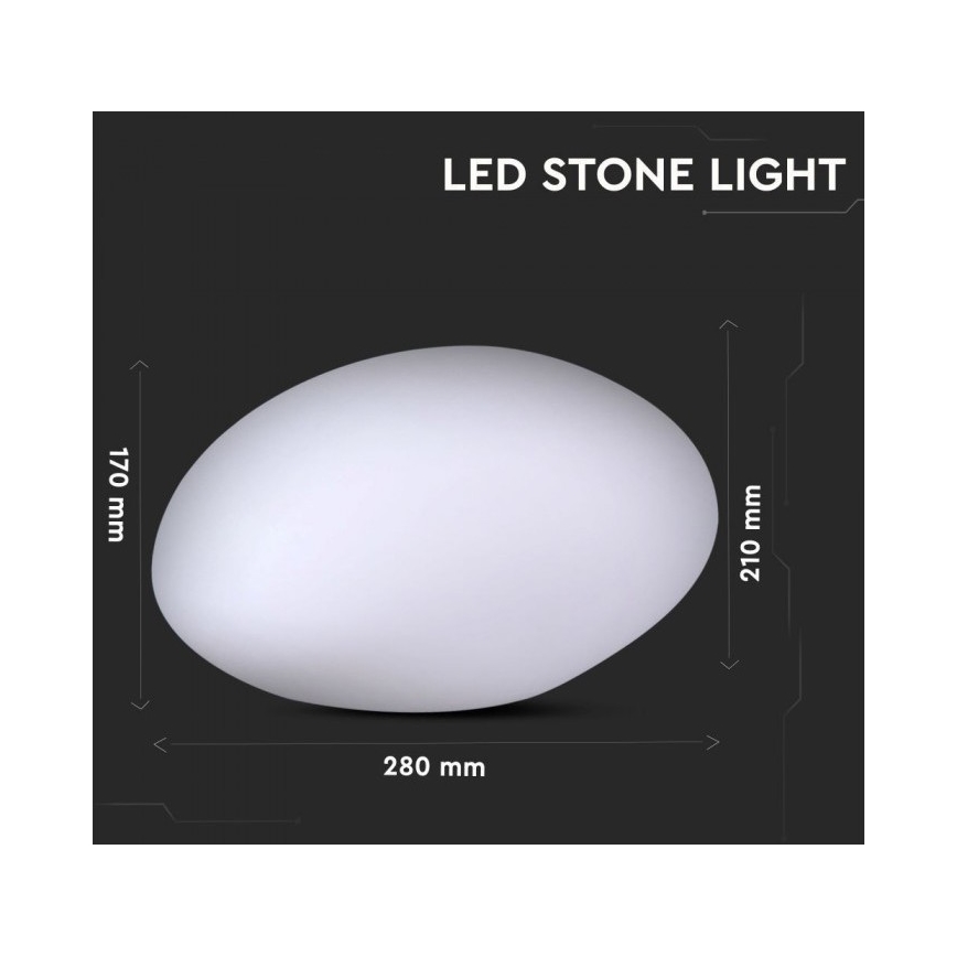 Candeeiro exterior LED RGB com regulação LED/1W/230V 28cm IP67 + CR