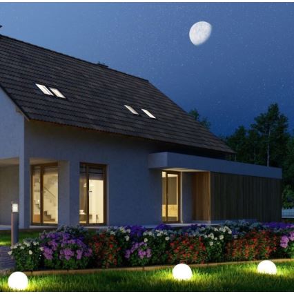 Candeeiro exterior LED RGB com regulação LED/1W/230V 30cm IP67