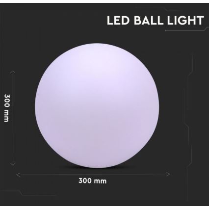 Candeeiro exterior LED RGB com regulação LED/1W/230V 30cm IP67