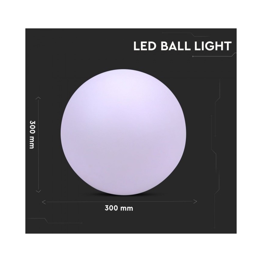 Candeeiro exterior LED RGB com regulação LED/1W/230V 30cm IP67
