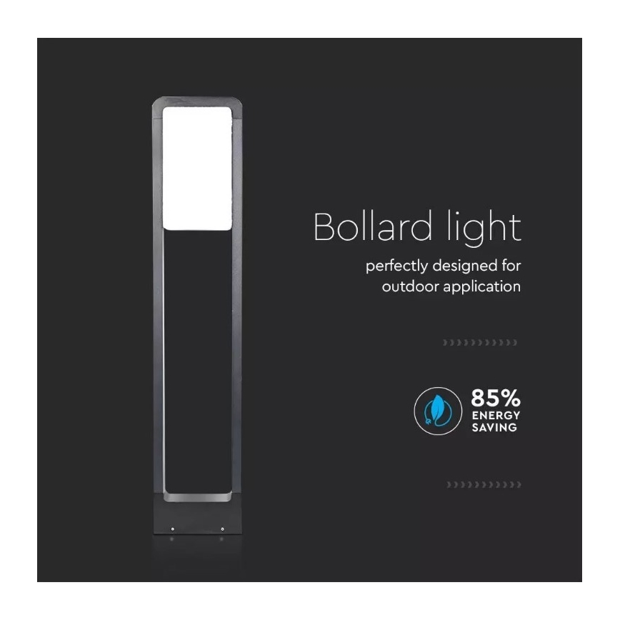 Candeeiro exterior LED SAMSUNG CHIP LED/10W/230V 3000K IP65 preto