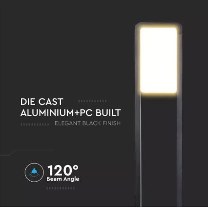 Candeeiro exterior LED SAMSUNG CHIP LED/10W/230V 3000K IP65 preto