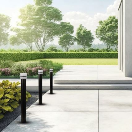Candeeiro exterior MIA 1xE27/60W/230V 80 cm IP44 preto