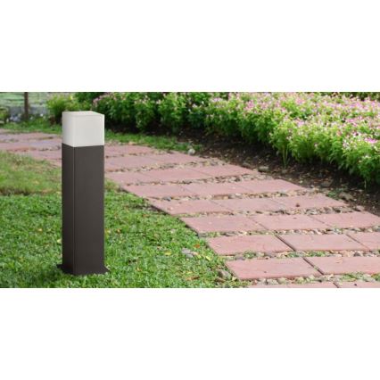 Candeeiro exterior NEW YORK 1xE27/12W/230V IP44 44 cm grafite