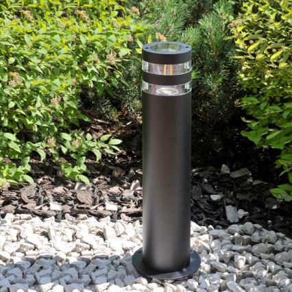Candeeiro exterior RINO 1xE27/12W/230V IP54 44 cm preto