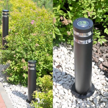 Candeeiro exterior RINO 1xE27/12W/230V IP54 44 cm preto