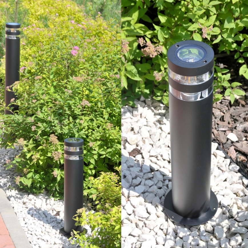 Candeeiro exterior RINO 1xE27/12W/230V IP54 44 cm preto