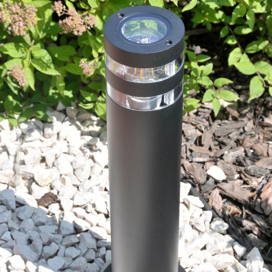 Candeeiro exterior RINO 1xE27/12W/230V IP54 44 cm preto