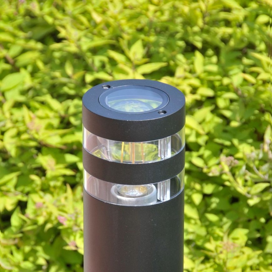 Candeeiro exterior RINO 1xE27/12W/230V IP54 44 cm preto