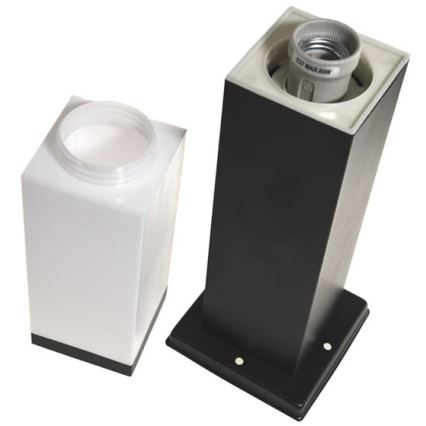 Candeeiro exterior SOPPA 1xE27/60W/230V IP44 45 cm preto
