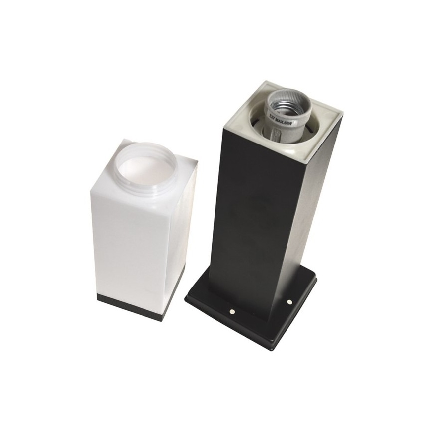 Candeeiro exterior SOPPA 1xE27/60W/230V IP44 45 cm preto