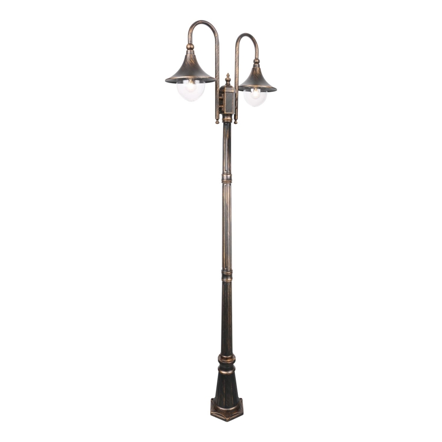 Candeeiro exterior TALEZ 2xE27/15W/230V IP44 bronze pátina