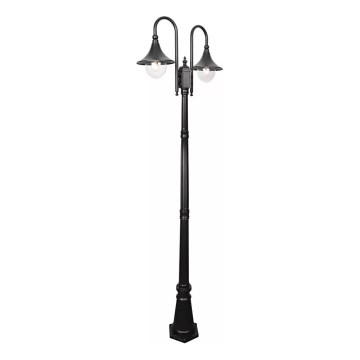 Candeeiro exterior TALEZ 2xE27/15W/230V IP44 preto