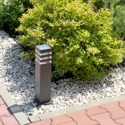Candeeiro exterior TEKSAS 1xE27/12W/230V IP44 44 cm grafite