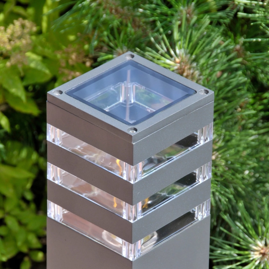 Candeeiro exterior TEKSAS 1xE27/12W/230V IP44 44 cm grafite