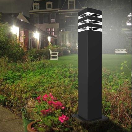 Candeeiro exterior TEKSAS 1xE27/12W/230V IP44 44 cm grafite
