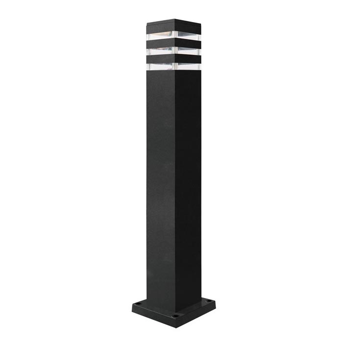 Candeeiro exterior TEKSAS 1xE27/12W/230V IP44 74 cm grafite
