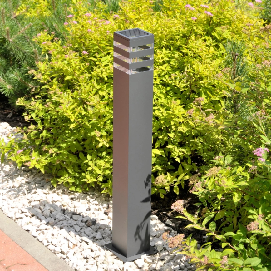 Candeeiro exterior TEKSAS 1xE27/12W/230V IP44 74 cm grafite