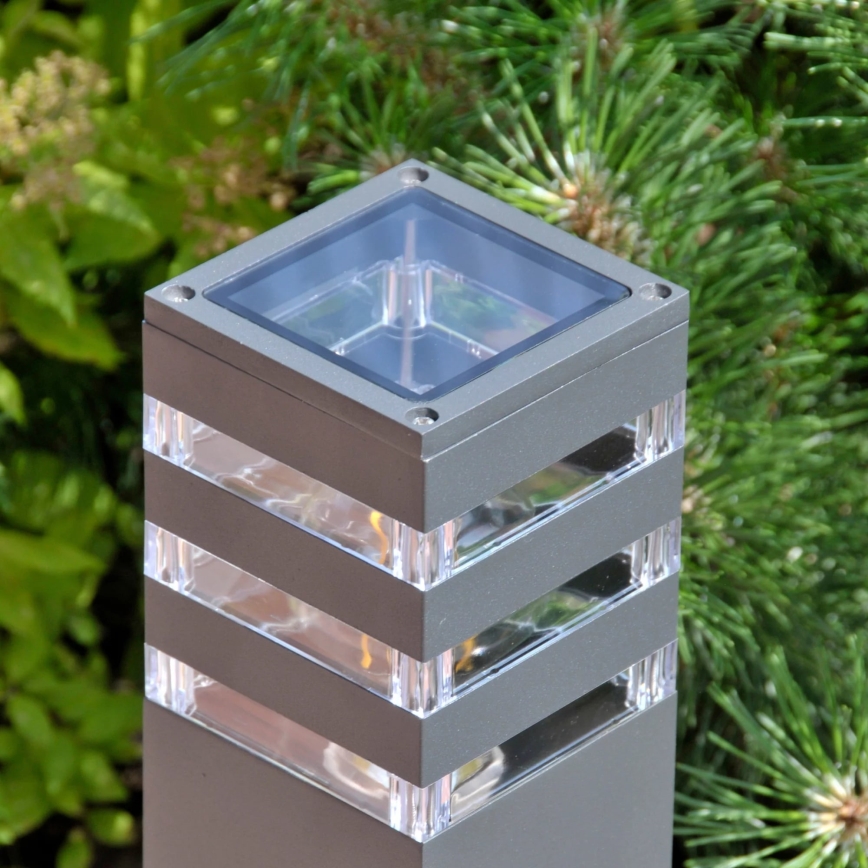 Candeeiro exterior TEKSAS 1xE27/12W/230V IP44 74 cm grafite