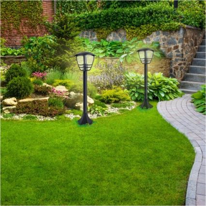 Candeeiro exterior TEVIO 1xE27/60W/230V IP54 97 cm preto