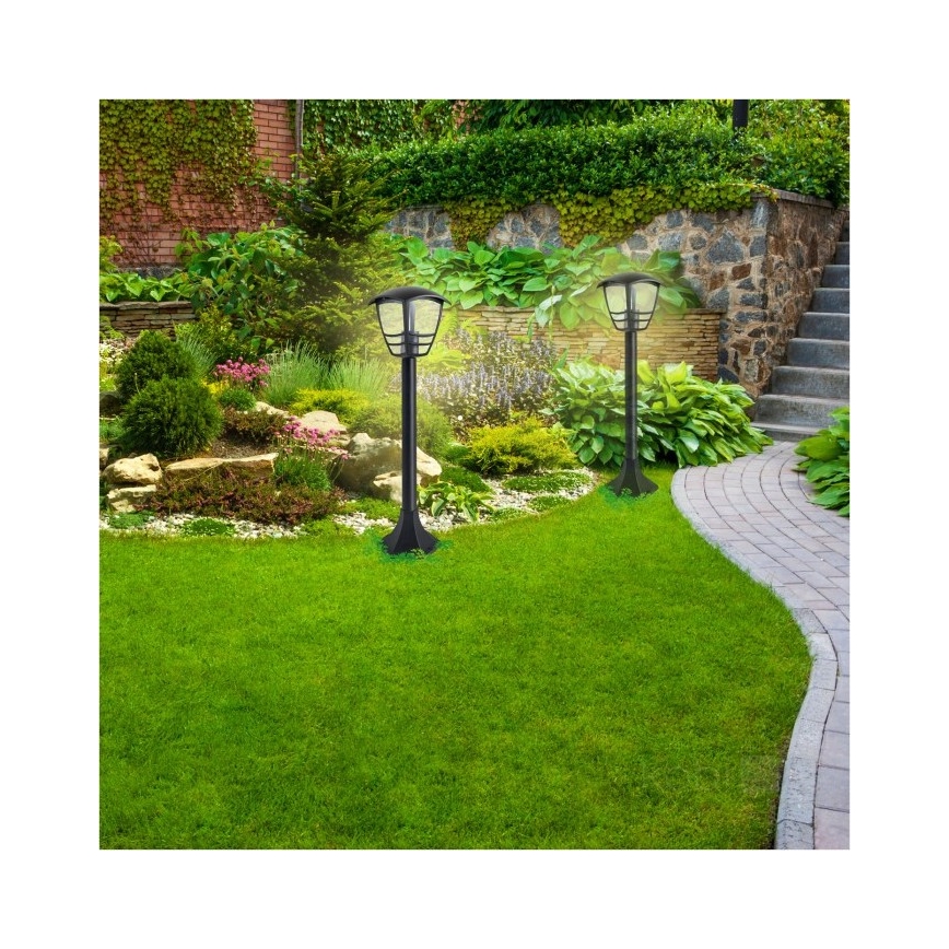 Candeeiro exterior TEVIO 1xE27/60W/230V IP54 97 cm preto