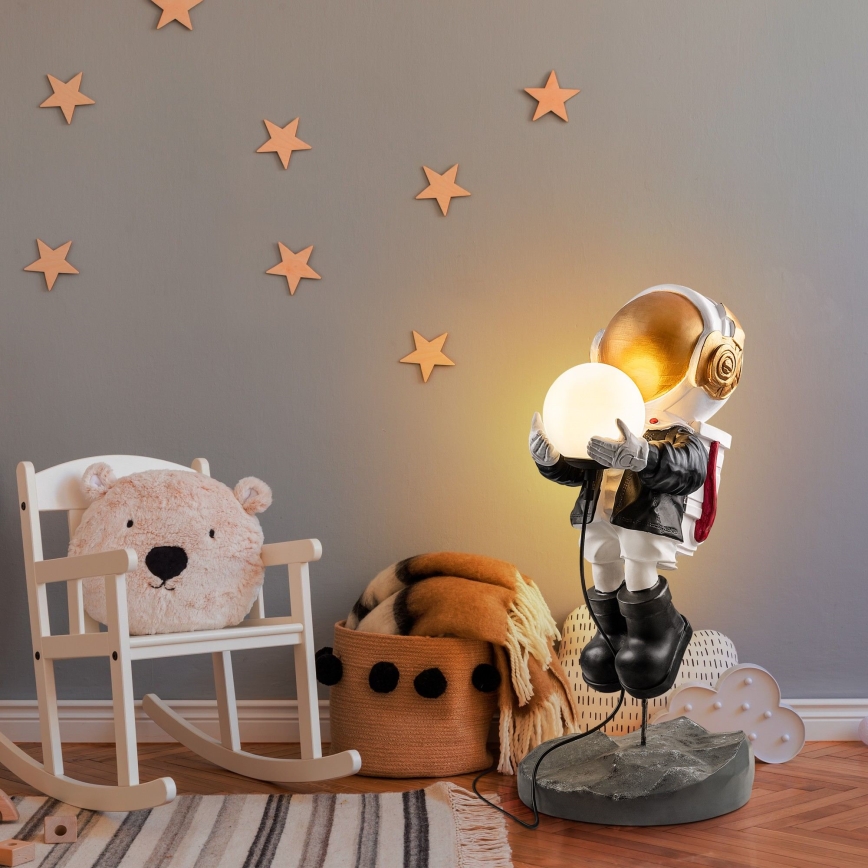 Candeeiro infantil ASTRONAUT 1xE14/40W/230V, acabamento em cobre