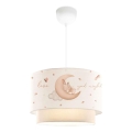 Candeeiro infantil CANDY 1xE27/40W/230V branco/bege