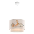 Candeeiro Infantil CANDY 1xE27/40W/230V branco/castanho