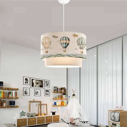 Candeeiro infantil CANDY 1xE27/40W/230V branco/colorido