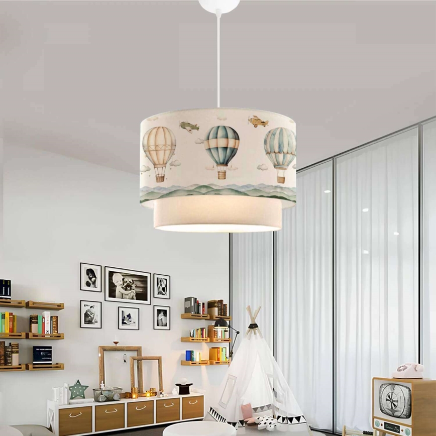 Candeeiro infantil CANDY 1xE27/40W/230V branco/colorido