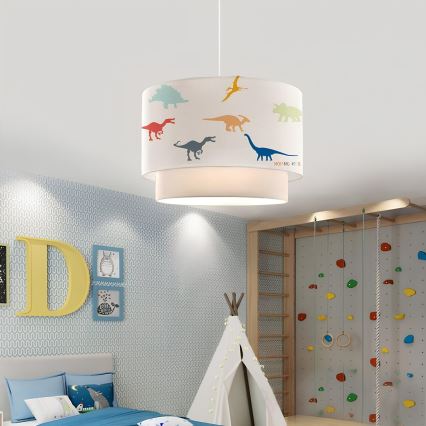 Candeeiro infantil CANDY 1xE27/40W/230V branco/multicolorido
